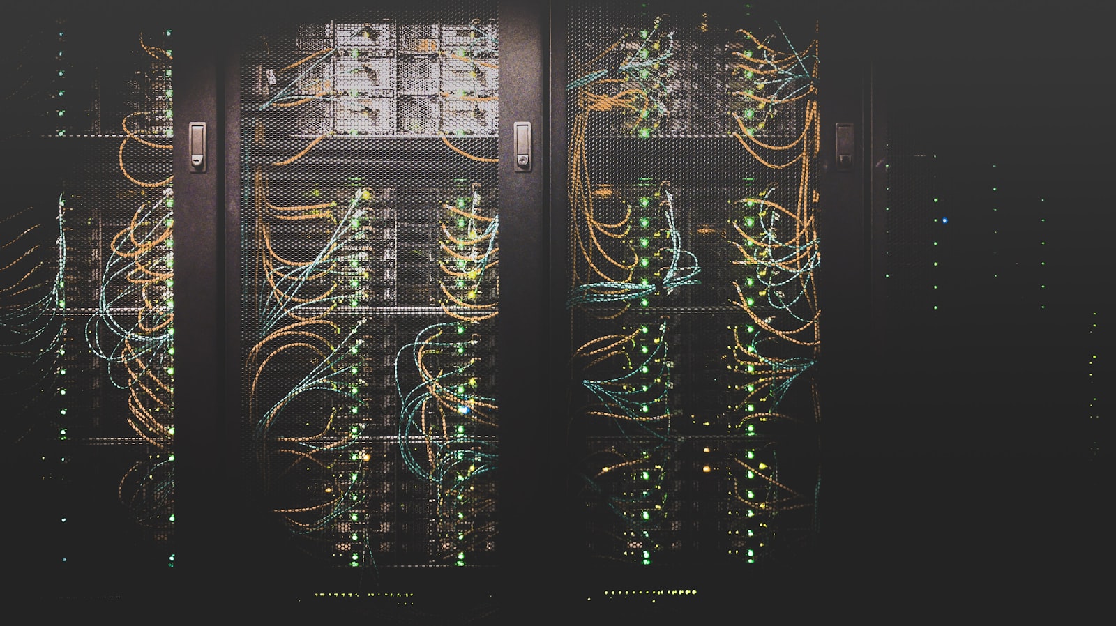 Network equipment racks with structured cabling